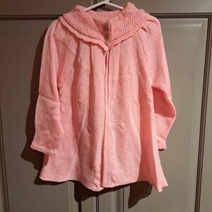Girls pink knit sweater size 4 new